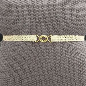 Cream Stretch Belt
